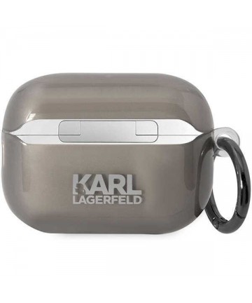 Karl Lagerfeld KKLAP2HNIKTCK Airpods Pro 2 cover black/black Ikonik Karl Lagerfeld