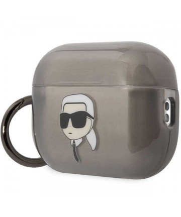 Karl Lagerfeld KKLAP2HNIKTCK Airpods Pro 2 cover black/black Ikonik Karl Lagerfeld