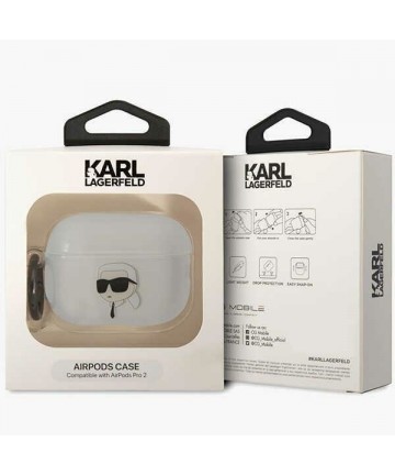 Karl Lagerfeld KLAP2HNIKTCT Airpods Pro 2 cover transparent Ikonik Karl Lagerfeld
