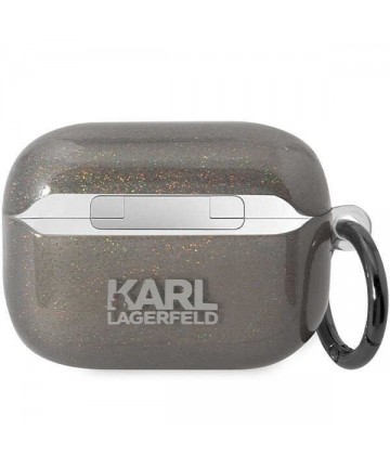 Karl Lagerfeld KLAP2HNKCTGK Airpods Pro 2 cover black/black Gliter Karl&Choupette