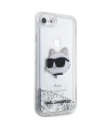 Karl Lagerfeld KLHCI8LNHCCS iPhone 7/8/ SE 2020/2022 silver/silver hardcase Glitter Choupette Head