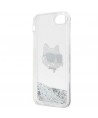 Karl Lagerfeld KLHCI8LNHCCS iPhone 7/8/ SE 2020/2022 silver/silver hardcase Glitter Choupette Head