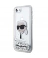 Karl Lagerfeld KLHCI8LNKHCH iPhone 7/8/ SE 2020/2022 silver/silver hardcase Glitter Karl Head