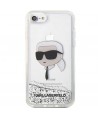 Karl Lagerfeld KLHCI8LNKHCH iPhone 7/8/ SE 2020/2022 silver/silver hardcase Glitter Karl Head