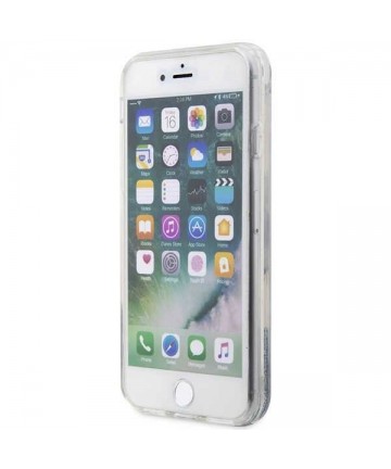 Karl Lagerfeld KLHCI8LNKHCH iPhone 7/8/ SE 2020/2022 silver/silver hardcase Glitter Karl Head