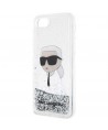 Karl Lagerfeld KLHCI8LNKHCH iPhone 7/8/ SE 2020/2022 silver/silver hardcase Glitter Karl Head