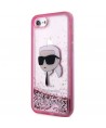 Karl Lagerfeld KLHCI8LNKHCP iPhone 7/8/ SE 2020/2022 pink/pink hardcase Glitter Karl Head