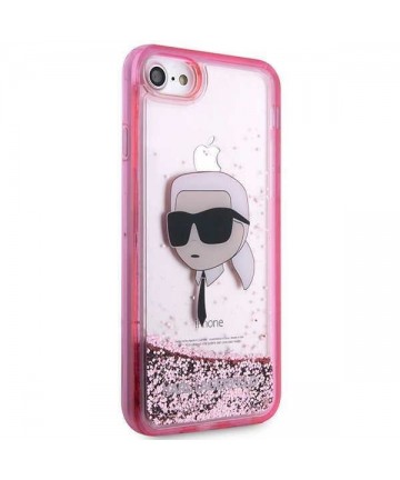 Karl Lagerfeld KLHCI8LNKHCP iPhone 7/8/ SE 2020/2022 pink/pink hardcase Glitter Karl Head