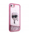 Karl Lagerfeld KLHCI8LNKHCP iPhone 7/8/ SE 2020/2022 pink/pink hardcase Glitter Karl Head