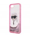 Karl Lagerfeld KLHCI8LNKHCP iPhone 7/8/ SE 2020/2022 pink/pink hardcase Glitter Karl Head
