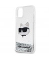 Karl Lagerfeld KLHCN61LNCHCS iPhone 11/ XR silver/silver hardcase Glitter Choupette Head