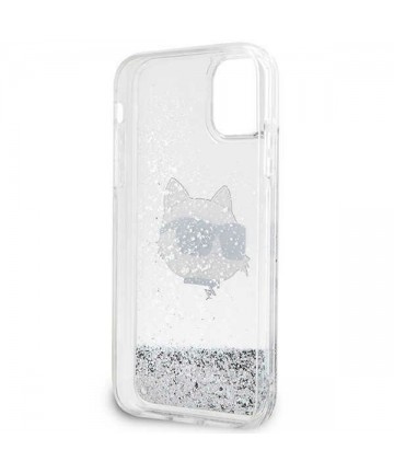 Karl Lagerfeld KLHCN61LNCHCS iPhone 11/ XR silver/silver hardcase Glitter Choupette Head