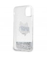 Karl Lagerfeld KLHCN61LNCHCS iPhone 11/ XR silver/silver hardcase Glitter Choupette Head