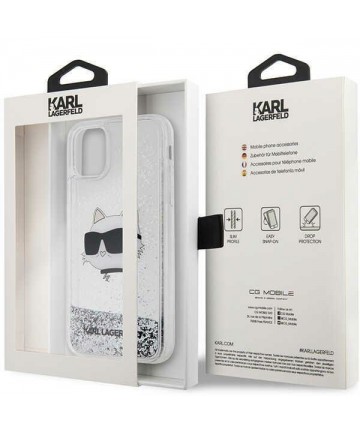 Karl Lagerfeld KLHCN61LNCHCS iPhone 11/ XR silver/silver hardcase Glitter Choupette Head