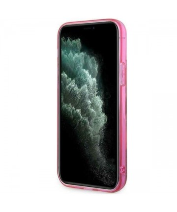 Karl Lagerfeld KLHCP12MLNCHCP iPhone 12/ 12 Pro 6.1" pink/pink hardcase Glitter Choupette Head