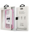 Karl Lagerfeld KLHCP12MLNCHCP iPhone 12/ 12 Pro 6.1" pink/pink hardcase Glitter Choupette Head