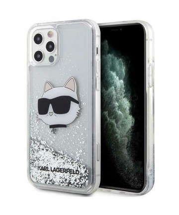 Karl Lagerfeld KLHCP12MLNHCCS iPhone 12/ 12 Pro 6.1" silver/silver hardcase Glitter Choupette Head