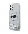 Karl Lagerfeld KLHCP12MLNHCCS iPhone 12/ 12 Pro 6.1" silver/silver hardcase Glitter Choupette Head