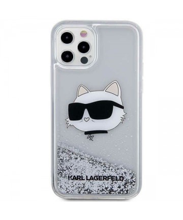 Karl Lagerfeld KLHCP12MLNHCCS iPhone 12/ 12 Pro 6.1" silver/silver hardcase Glitter Choupette Head