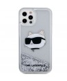 Karl Lagerfeld KLHCP12MLNHCCS iPhone 12/ 12 Pro 6.1" silver/silver hardcase Glitter Choupette Head