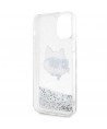 Karl Lagerfeld KLHCP12MLNHCCS iPhone 12/ 12 Pro 6.1" silver/silver hardcase Glitter Choupette Head