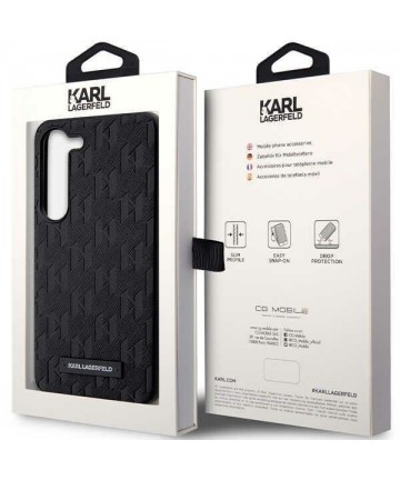Karl Lagerfeld KLHCS23SSAKLHPK S23 S911 hardcase black/black Saffiano Mono Metal Logo