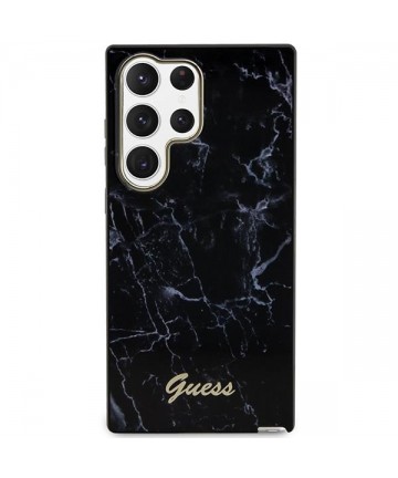 Guess GUHCS23LPCUMAK S23 Ultra S918 black/black hardcase Marble