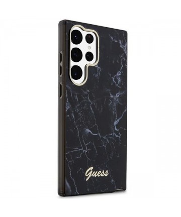 Guess GUHCS23LPCUMAK S23 Ultra S918 black/black hardcase Marble