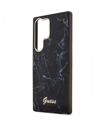 Guess GUHCS23LPCUMAK S23 Ultra S918 black/black hardcase Marble