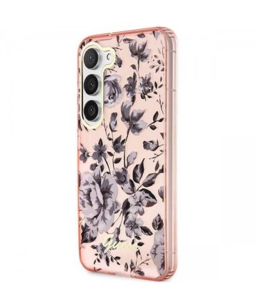 Guess GUHCS23MHCFWSP S23+ S916 pink/pink hardcase Flower Collection
