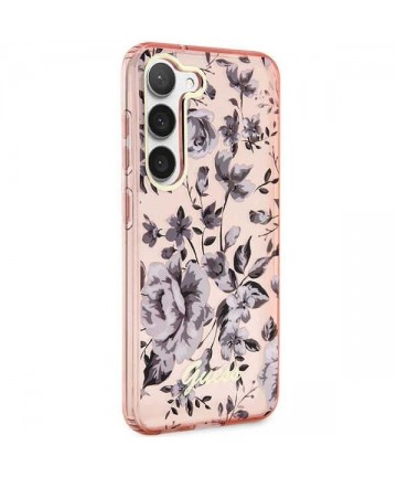 Guess GUHCS23MHCFWSP S23+ S916 pink/pink hardcase Flower Collection
