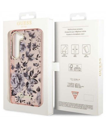 Guess GUHCS23MHCFWSP S23+ S916 pink/pink hardcase Flower Collection