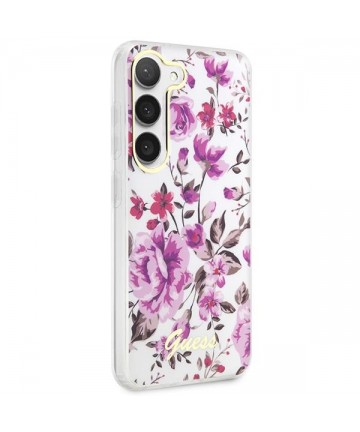 Guess GUHCS23MHCFWST S23+ S916 white/white hardcase Flower Collection