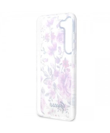 Guess GUHCS23MHCFWST S23+ S916 white/white hardcase Flower Collection