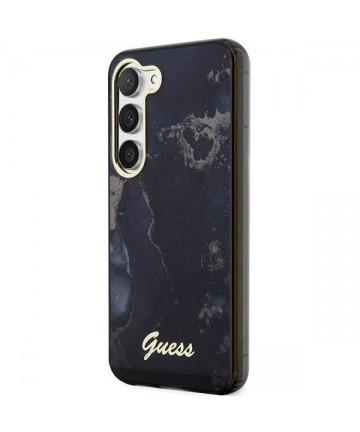 Guess GUHCS23MHTMRSK S23+ S916 black/black hardcase Golden Marble Collection