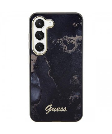 Guess GUHCS23MHTMRSK S23+ S916 black/black hardcase Golden Marble Collection