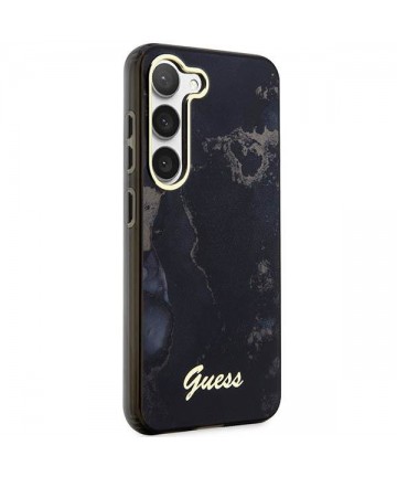 Guess GUHCS23MHTMRSK S23+ S916 black/black hardcase Golden Marble Collection