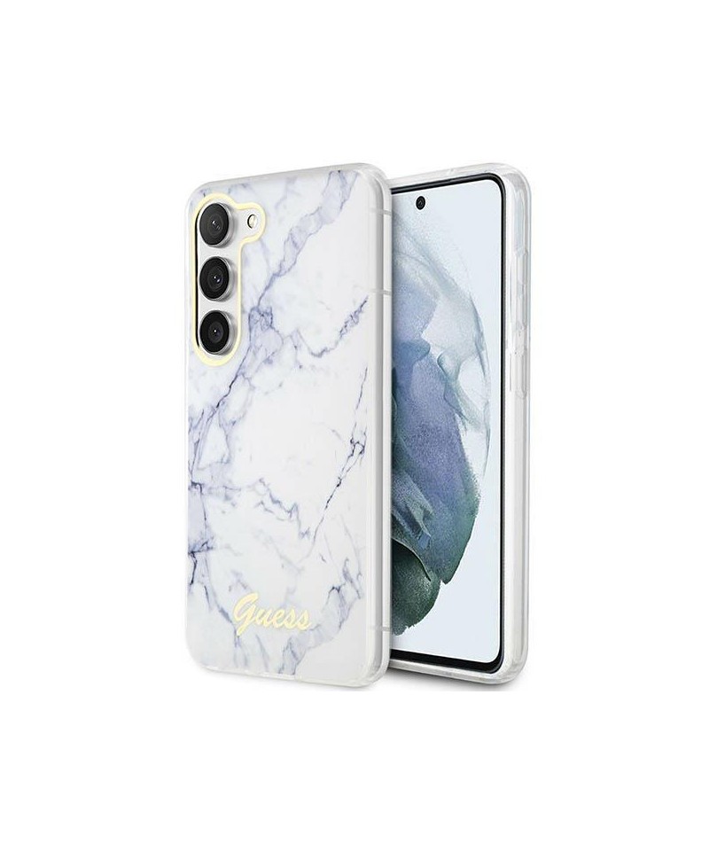 Guess GUHCS23MPCUMAH S23+ S916 white/white hardcase Marble