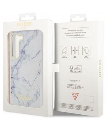 Guess GUHCS23MPCUMAH S23+ S916 white/white hardcase Marble