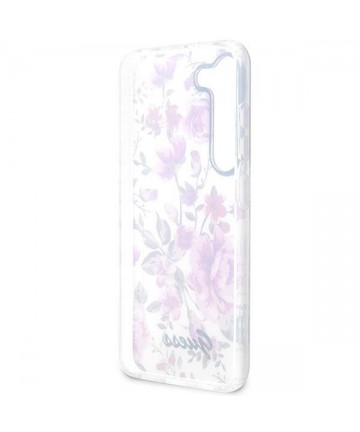 Guess GUHCS23SHCFWST S23 S911 white/white hardcase Flower Collection