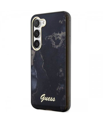 Guess GUHCS23SHTMRSK S23 S911 black/black hardcase Golden Marble Collection