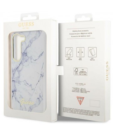 Guess GUHCS23SPCUMAH S23 S911 white/white hardcase Marble