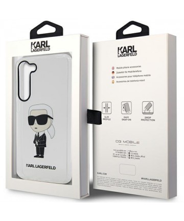 Karl Lagerfeld KLHCS23MHNIKTCT S23+ S916 transparent hardcase Ikonik Karl Lagerfeld