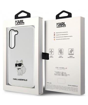 Karl Lagerfeld KLHCS23SHNCHTCT S23 S911 transparent hardcase Ikonik Choupette
