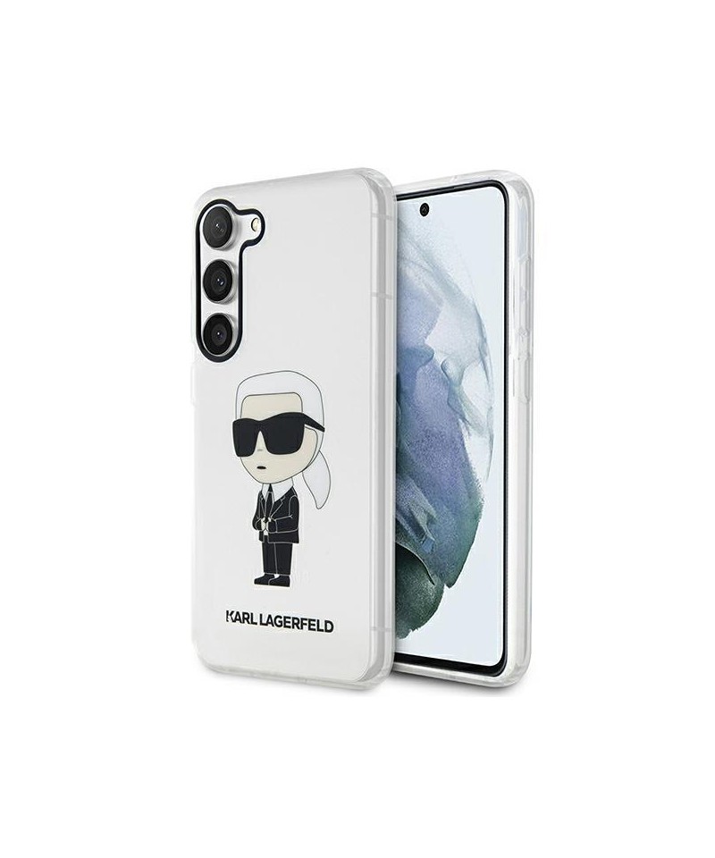 Karl Lagerfeld KLHCS23SHNIKTCT S23 S911 transparent hardcase Ikonik Karl Lagerfeld