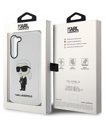 Karl Lagerfeld KLHCS23SHNIKTCT S23 S911 transparent hardcase Ikonik Karl Lagerfeld