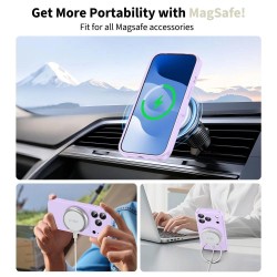 Tech-Protect Silicone MagSafe Case for iPhone 17 Pro - Purple