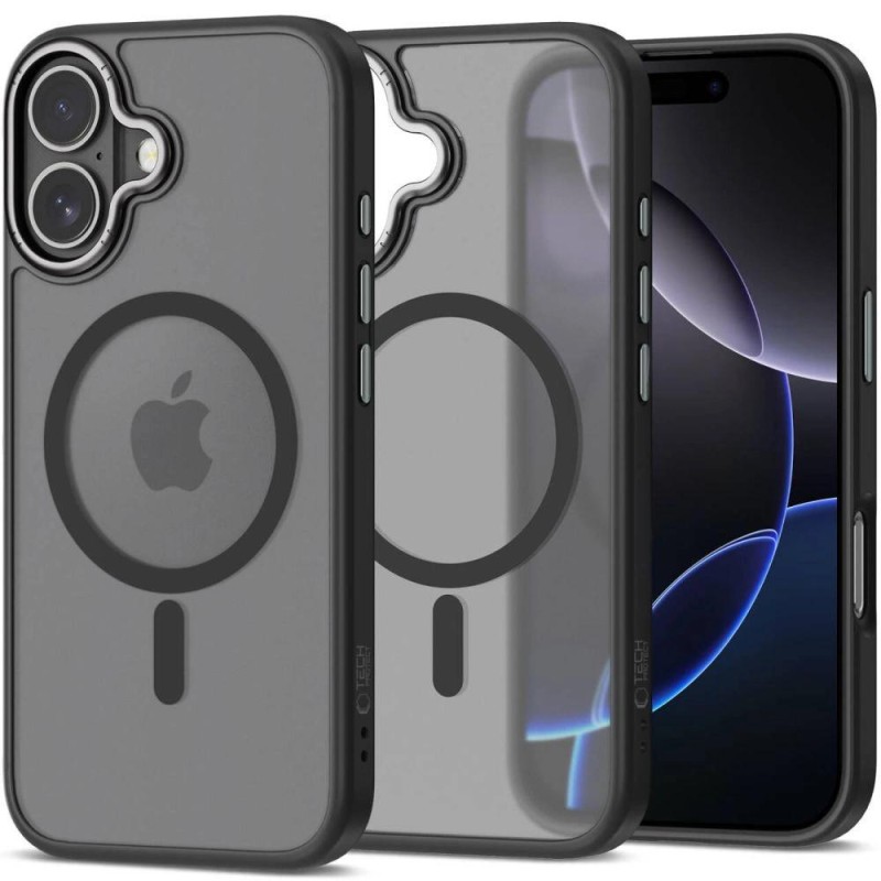 Tech-Protect MagEdge MagSafe Case for iPhone 17 - Matte Black