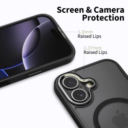 Tech-Protect MagEdge MagSafe Case for iPhone 17 - Matte Black