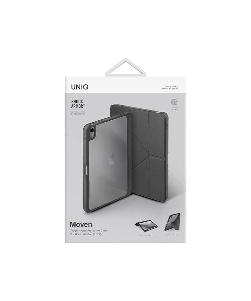 Uniq case for Moven iPad 10 gen. (2022) grey/charcoal grey